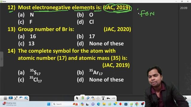 CLASS 11TH 40 MOST IMPORTANT PYQ OF PERIODIC TABLE JAC BOARD/NEET/JEE смотреть онлайн