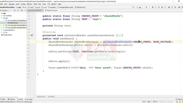 Android Tutorial : How to Save Variables in SharedPrefrences смотреть онлайн