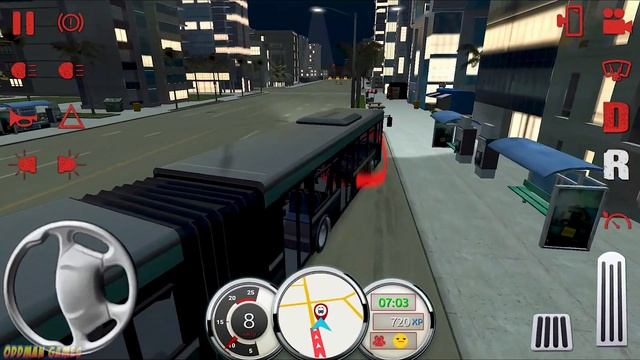 Driving Long Articulated Bus in Coach Bus Simulator - Android gameplay смотреть онлайн