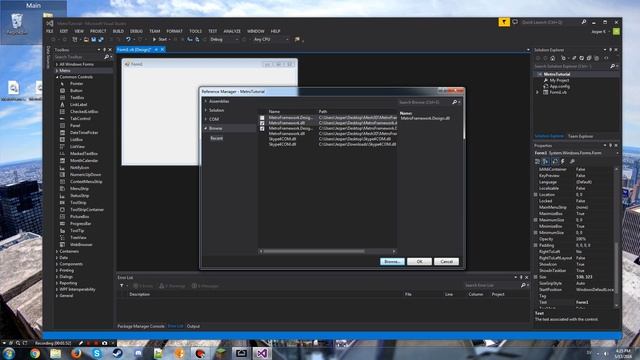 Visual Studio 2013: Tutorial - How to Install MetroFramework Theme - смотреть онлайн