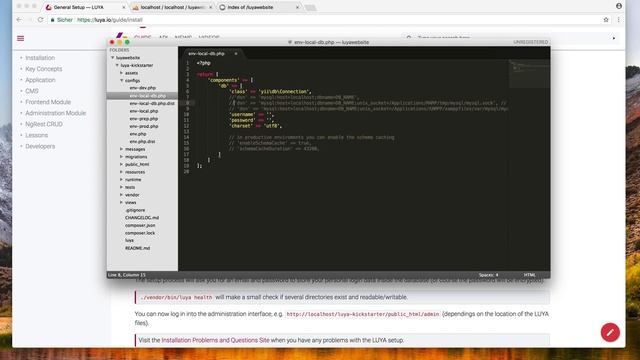 LUYA CMS installation guide смотреть онлайн