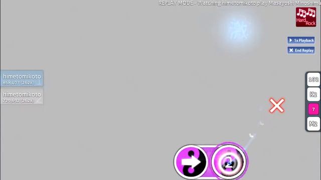 [osu!] Masayoshi Minoshima feat. nomico - Bad Apple!! (himetomikoto) смотреть онлайн
