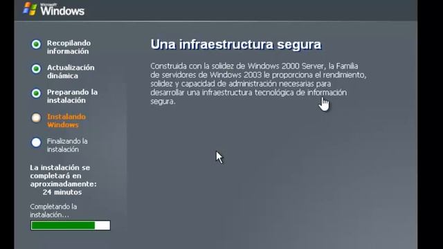 Instalación Windows Server Enterprise Edition 2003 смотреть онлайн
