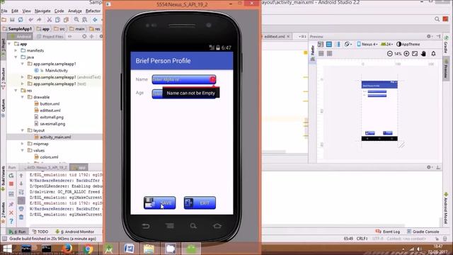 Android studio -Define drawable shape and Style to UI Controls смотреть онлайн