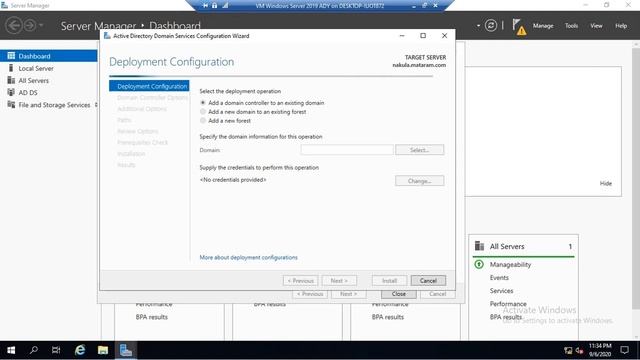 Windows Server 2019 Active Directory Domain Services Installation смотреть онлайн