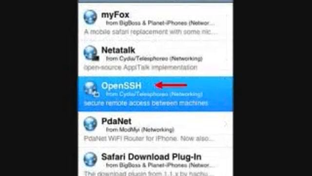 How to install OpenSSH to ipod touch/iphone. смотреть онлайн
