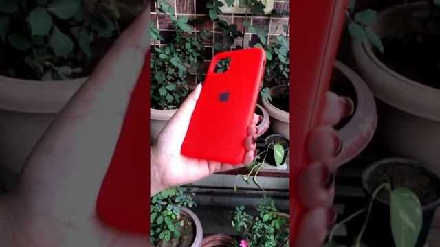 Red Silicone Case For Apple Iphone 12
