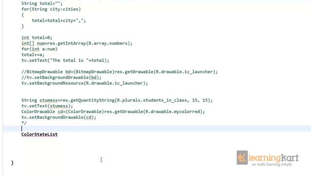 Creating a color state list in Android смотреть онлайн