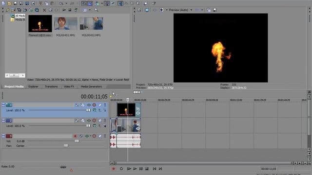 How to Fire Bend in Sony Vegas Pro 720p 30fps H264 128kbit AAC смотреть онлайн