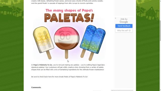 Papa’s Paleteria To Go Paletas Sneak Peek!!! смотреть онлайн