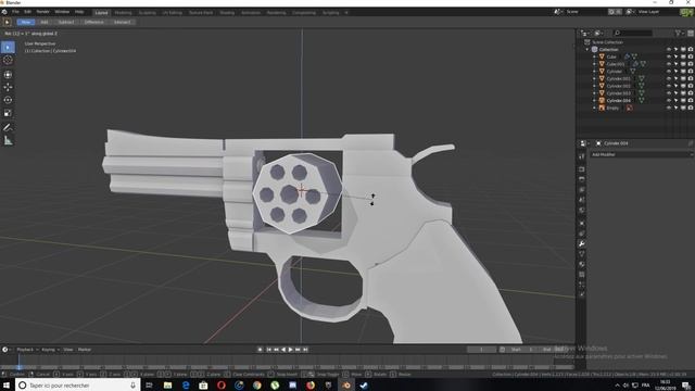 LOW POLY REVOLVER - SPEED MODELING - BLENDER 2.8 смотреть онлайн