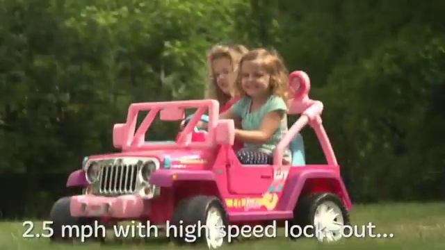 Power Wheels Barbie Jammin Jeep Wrangler Carro Electronico смотреть онлайн