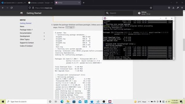 Install c/c++ compiler using msys2 on windows 10 or later version смотреть онлайн