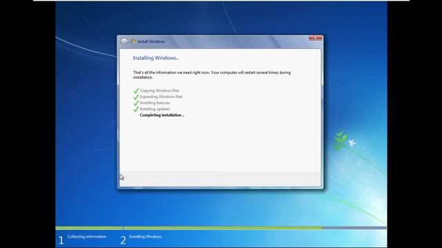 Installing Windows 7 And installing Windows 7 SP1 and Running MEMZ 3.0 And Fixing #1 смотреть онлайн