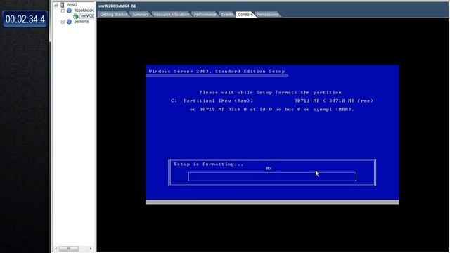 Installing Windows Server 2003 смотреть онлайн
