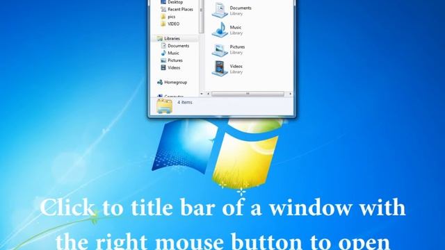 How to place a window into the Desktop Divider tile via the context menu смотреть онлайн