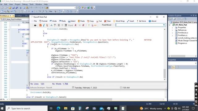 Notepad with Speech synthesizer using C# Windows Form смотреть онлайн