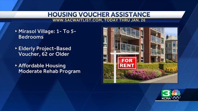 Window opens for rent assistance voucher waitlist in Sacramento County смотреть онлайн