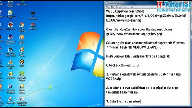 How to Active Video Wallpaper Windows 7 ( Dreamscene ) смотреть онлайн