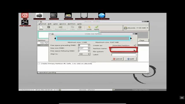 how to create partitions for new hard disk using GParted live cd смотреть онлайн
