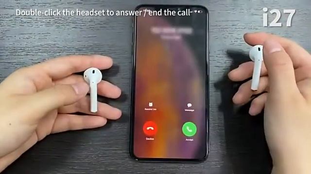 i27 Bluetooth Earphone смотреть онлайн
