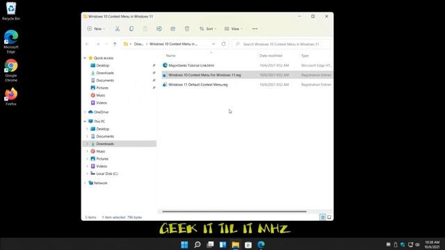 How to Restore the Windows 10 Context Menu in Windows 11 смотреть онлайн