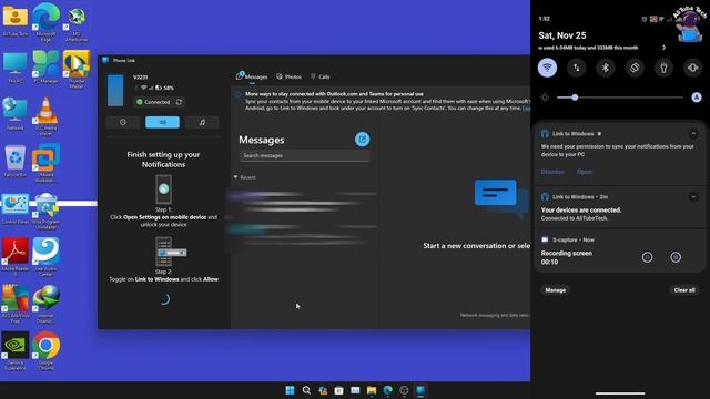 ربط تليفونك بويندوز 11 تحديث 23H2 بدون برامج خارجية || Microsoft Phone Link смотреть онлайн