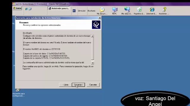 instalación de active directory en windows server 2003 смотреть онлайн