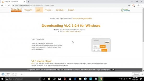 VLC does not support the audio or video format "undf". SOLVED