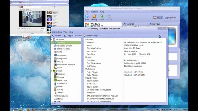 Linux Mint 13 + Compiz + VirtualBox + 2012 Nostalgia смотреть онлайн