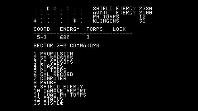 Trek II - (1976) - Apple 1 - gameplay смотреть онлайн