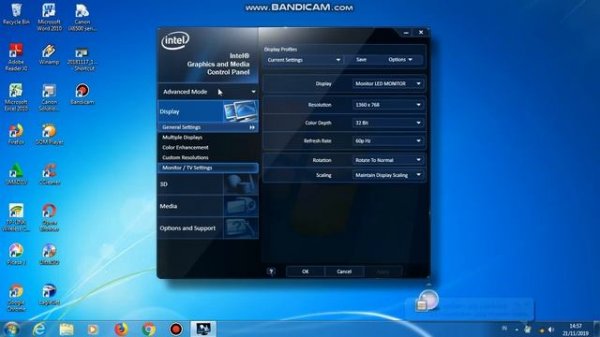 INTEL HD GRAPHICS CONTROL PANEL (WINDOWS 7)