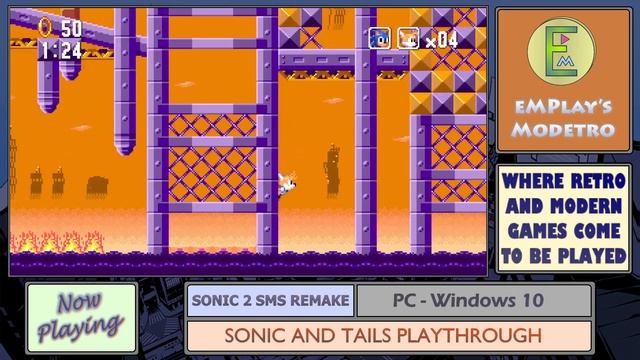 Sonic 2 SMS Remake - Sonic & Tails - #11 - Oil Ocean Zone - Act 2 смотреть онлайн