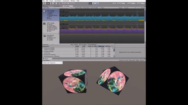 Unity + OpenCV3.0 + OpenCL Performance Test смотреть онлайн