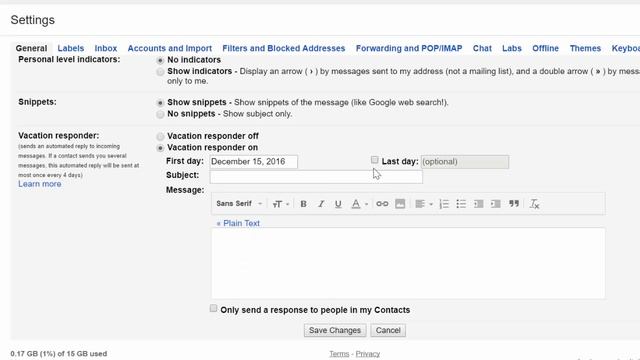 How to setup Gmail Vacation Responder Auto reply email Message смотреть онлайн