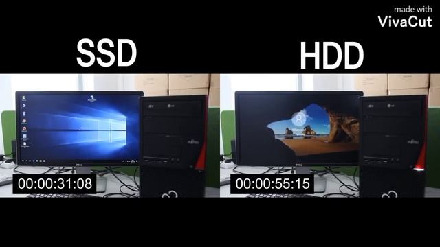 SSD vs. HDD, Windows 10 ,Speed test смотреть онлайн