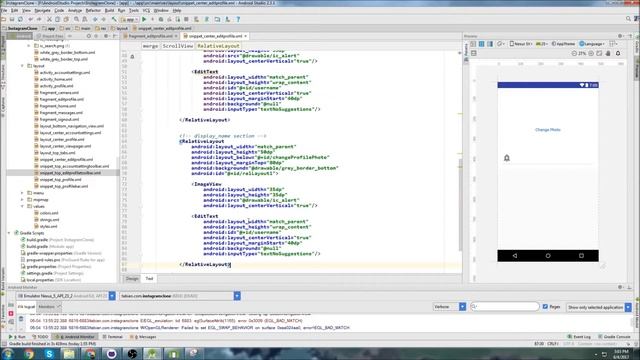 EditProfile Fragment Layout (Part 13) - [Build an Instagram Clone] смотреть онлайн