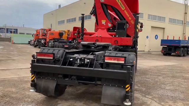 ОБЗОР ТЯГАЧ КАМАЗ 65221 с КМУ ИНМАН ИМ-320 (32 ТМ)