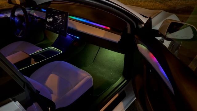 Tesla Ambient Lighting KIT смотреть онлайн