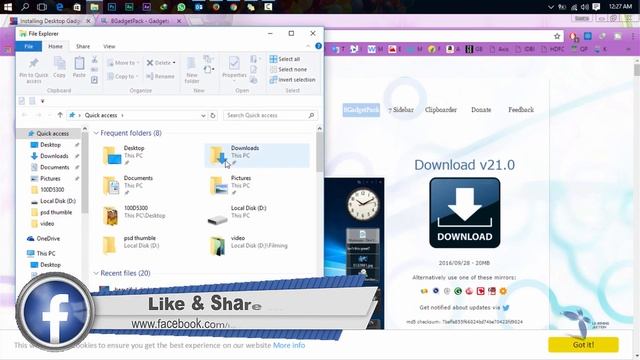 How to Install/Enable Gadgets on Windows 10 Hindi/Urdu смотреть онлайн