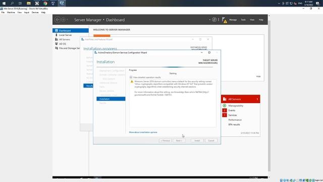 Install Active Directory AD on Windows Server 2016 смотреть онлайн