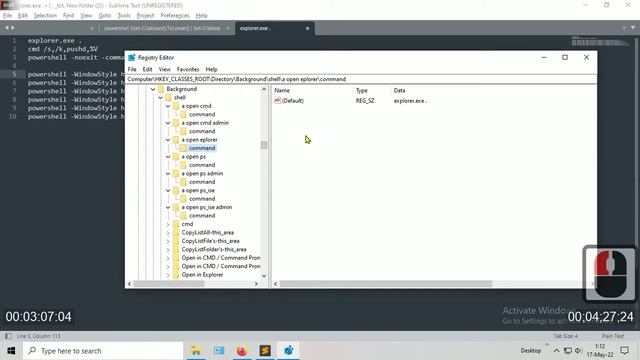7︱Open CMD, PS, PS_ISE here, as User and Admin︱[Windows 10﹠Regedit﹠PowerShell 5.1] [v1] смотреть онлайн