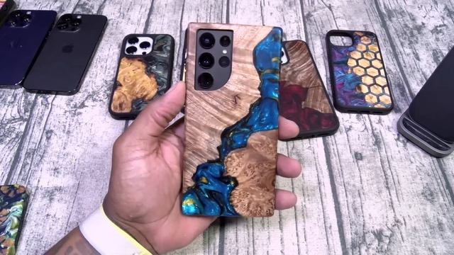 Carved Real Wood Cases for The iPhone and Galaxy Phones смотреть онлайн