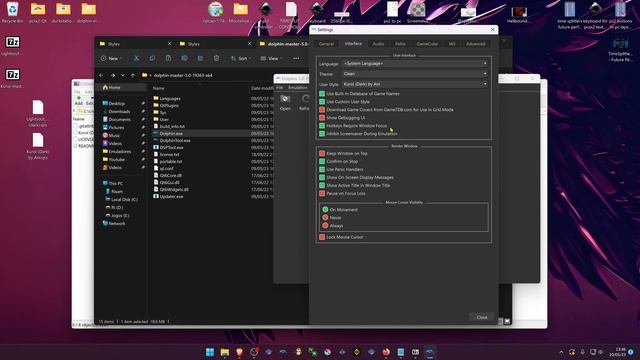 Dolphin Emulator: How To Use Custom Themes (Dark Theme)
