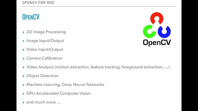 [UDEMY COURSE] OpenCV for ROS Overview смотреть онлайн
