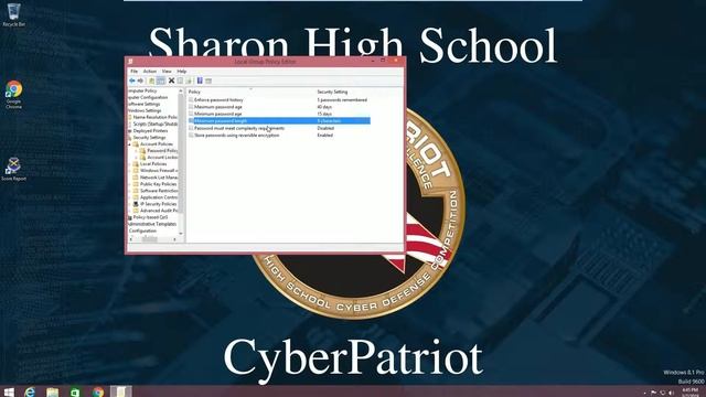 SHS Cyber Patriot- Windows 8.1 Practice Image #1 SOLUTIONS смотреть онлайн