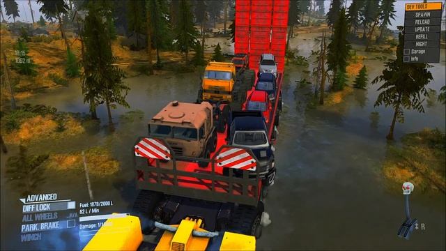 Mobil Mewah & Dump Truck Menyebrangi Pulau yang Hancur di Terpa Tsunami - Mudrunner смотреть онлайн