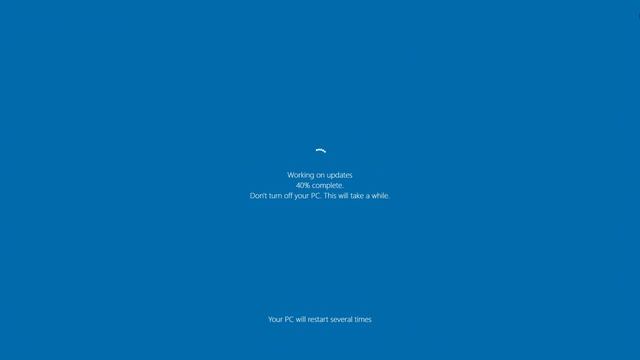 Windows Update Blue Screen Prank 2 hours REAL COUNT 4K смотреть онлайн