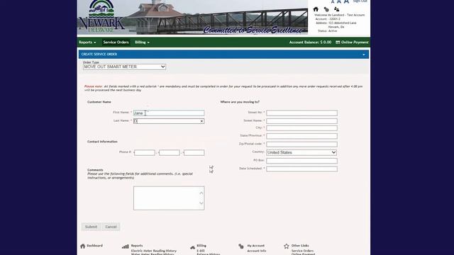 City of Newark Utility Move-Out Tutorial смотреть онлайн