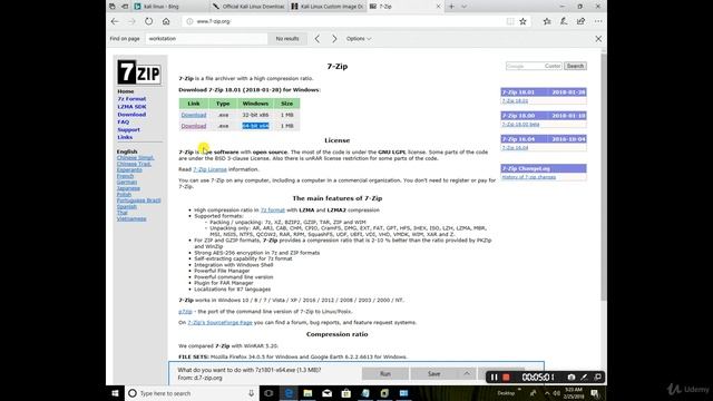 Lesson 7 Installation Kali Linux Part 1 Udemy 2018 Hacking 101 - Creating a Hacking Lab смотреть онлайн